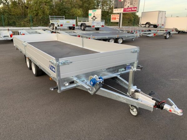 Plateau multi SARIS HEAVY DUTY – PTAC 3500 kg – Rampes + Treuil inclus – Image 17