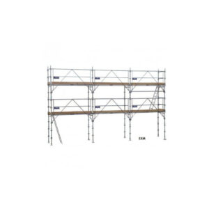 Lot échafaudage fixe acier F3000 alu-bois / gardes corps 60m² Duarib