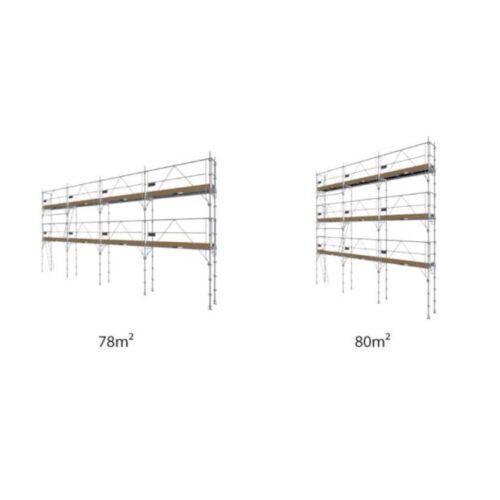 Lot échafaudage fixe acier F3000 Magic 78-80 m² - Duarib