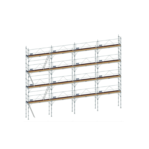 Lot échafaudage fixe acier F3000 version garde-corps 130 m² - Duarib